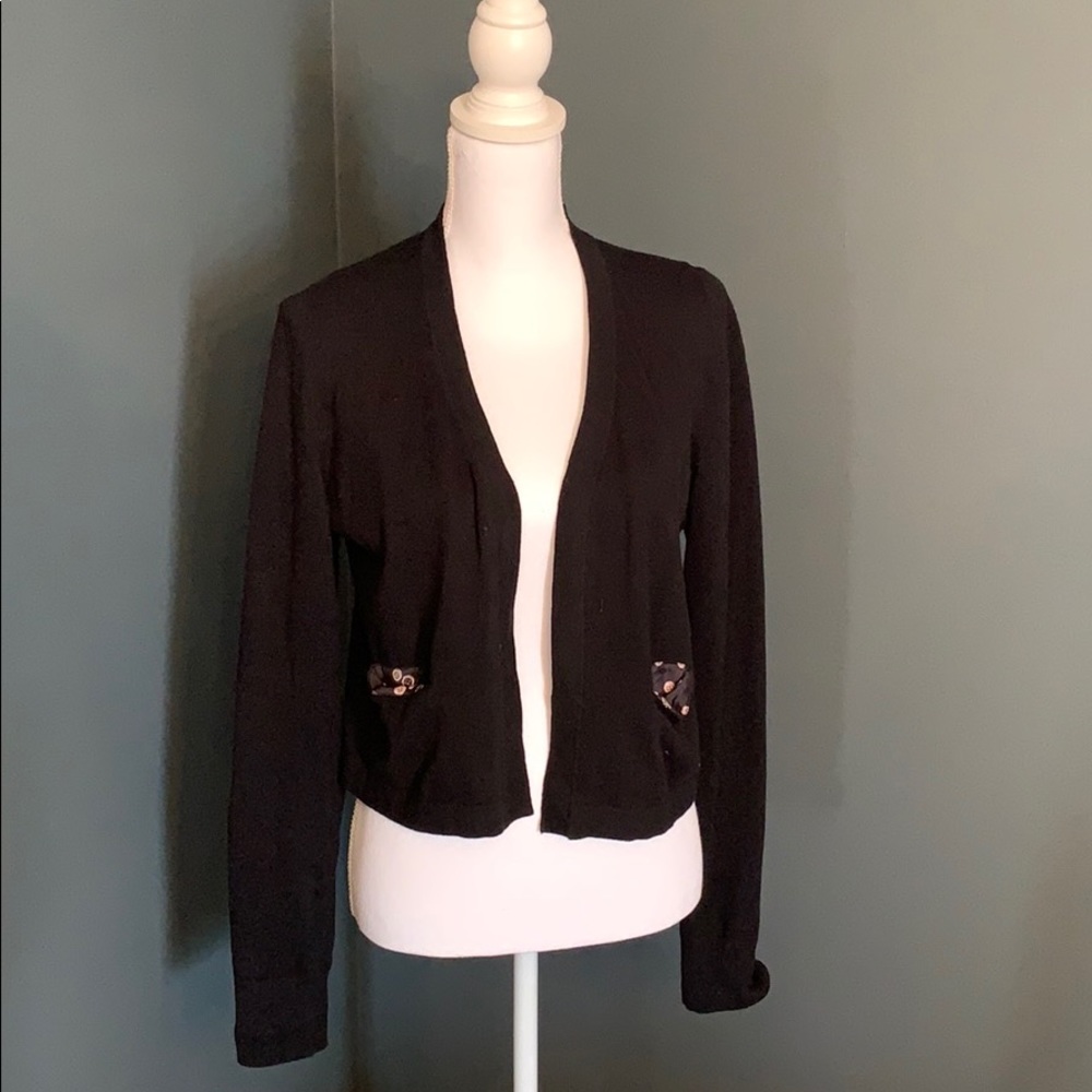 Anthropologie sweater with patterned lining